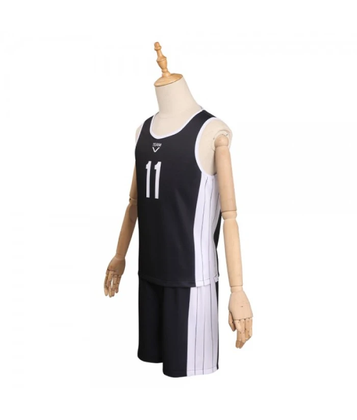 Men Black Team Uniform Sports Team 11 Casual Exercise Costume 9 Men Black Team Uniform Sports Team 11 Casual Exercise Costume - Image 7