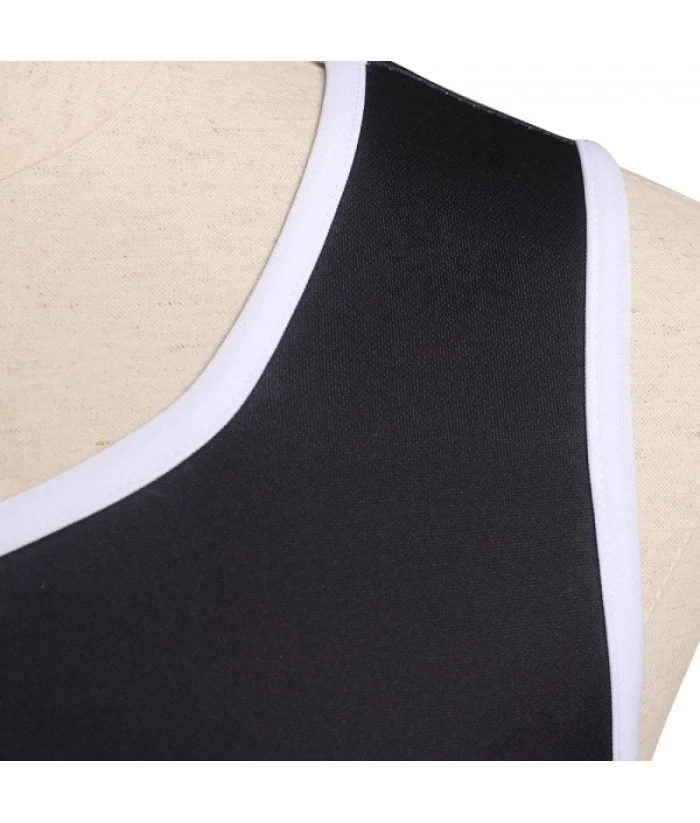 Men Black Team Uniform Sports Team 11 Casual Exercise Costume 5 Men Black Team Uniform Sports Team 11 Casual Exercise Costume - Image 3