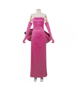 1960s Vintage Pink Gown Women Halloween Costume