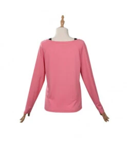 Women Pink Long Sleeve T-shirt Casual Outfit 10 Women Pink Long Sleeve T-shirt Casual Outfit -Accessories Shop power chainsaw man t shirt pink version halloween cosplay costume 3 700x823 1