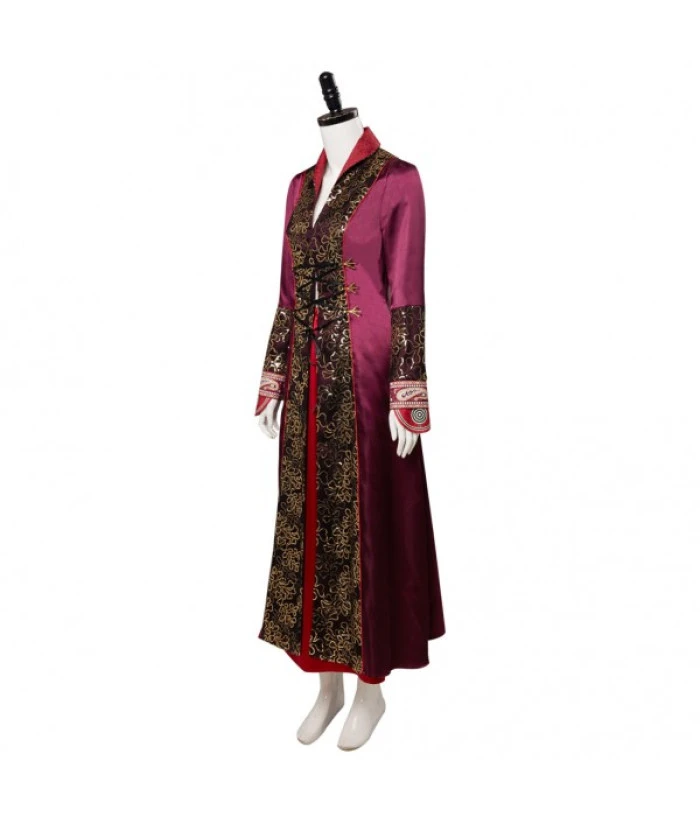 Women Medieval Fantasy Rose Gold Embroidery Palace Noble Princess Halloween Costume 4 Women Medieval Fantasy Rose Gold Embroidery Palace Noble Princess Halloween Costume - Image 2