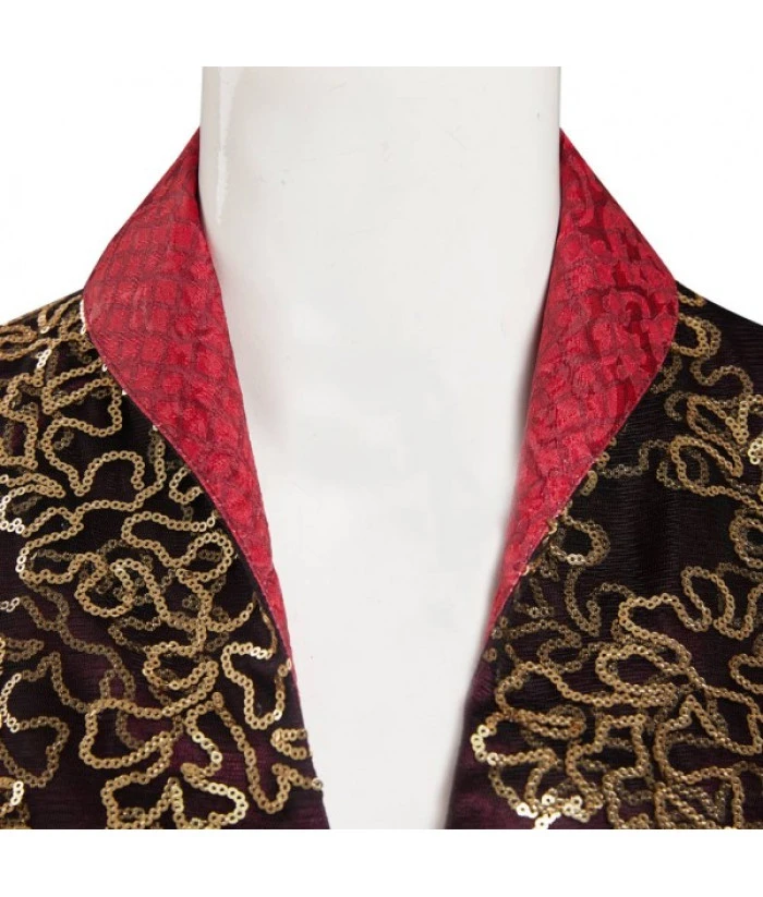 Women Medieval Fantasy Rose Gold Embroidery Palace Noble Princess Halloween Costume 7 Women Medieval Fantasy Rose Gold Embroidery Palace Noble Princess Halloween Costume - Image 5