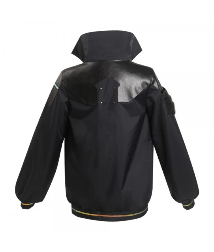 Women Black Jacket Futuristc Sci-Fi Style Halloween Costume 5 Women Black Jacket Futuristc Sci-Fi Style Halloween Costume - Image 3