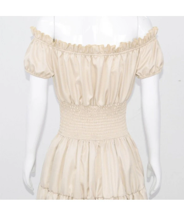 Women Renaissance Shoulder Long Dress Halloween Costume 6 Women Renaissance Shoulder Long Dress Halloween Costume - Image 4