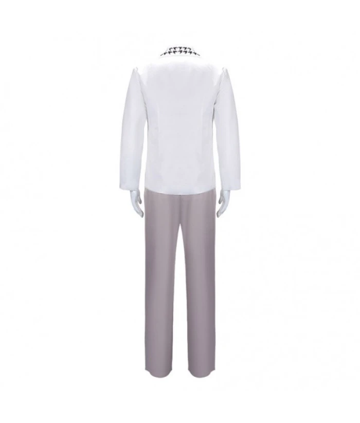 Men White Suit School Uniform Jk Uniform Halloween Costume 8 Men White Suit School Uniform Jk Uniform Halloween Costume - Image 6