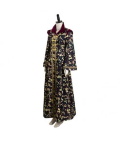 Women Fantasy Royal Black Golden Printed Long Dress Halloween Carnival Costume 11 Women Fantasy Royal Black Golden Printed Long Dress Halloween Carnival Costume -Accessories Shop rhaenyra targaryen house of the dragon coat black version halloween carnival suit cosplay costume 2 700x823 1