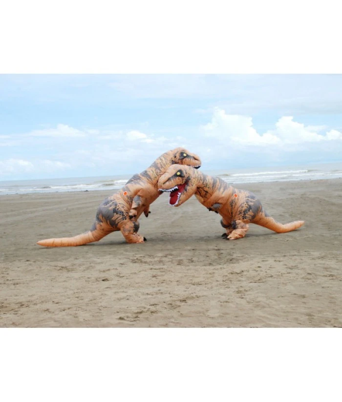 T-Rex Dinosaur Inflatable Outfit Funny Overalls Halloween Costume 5 T-Rex Dinosaur Inflatable Outfit Funny Overalls Halloween Costume - Image 3