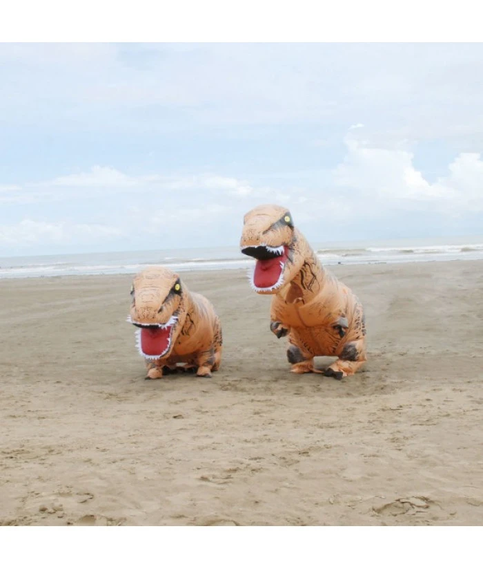 T-Rex Dinosaur Inflatable Outfit Funny Overalls Halloween Costume 6 T-Rex Dinosaur Inflatable Outfit Funny Overalls Halloween Costume - Image 4