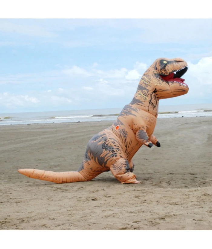 T-Rex Dinosaur Inflatable Outfit Funny Overalls Halloween Costume 4 T-Rex Dinosaur Inflatable Outfit Funny Overalls Halloween Costume - Image 2
