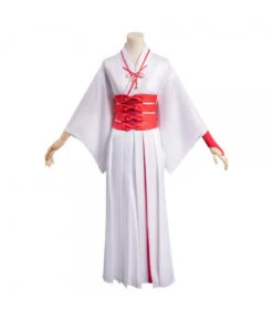 Women White Kimono Japanese Miko Dress Halloween Costume -Accessories Shop sagiri hell s paradisejigokuraku outfits halloween cosplay costume 1 700x823 1