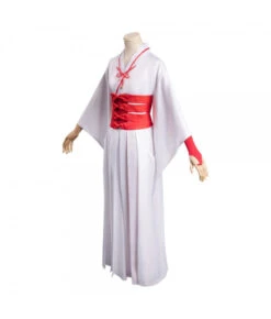 Women White Kimono Japanese Miko Dress Halloween Costume -Accessories Shop sagiri hell s paradisejigokuraku outfits halloween cosplay costume 2 700x823 1