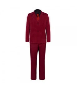 Men Red Suit Black Lining Fullset Outfit
