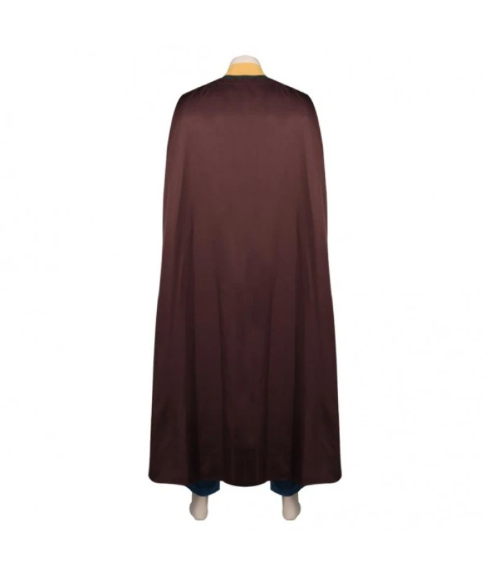 Men Medieval Fantasy Leather Vest Fullset Outfit With Cloak Role Play Halloween Costume - Image 8