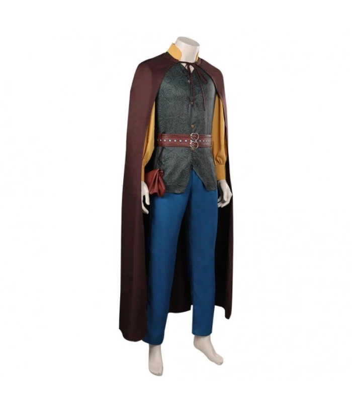 Men Medieval Fantasy Leather Vest Fullset Outfit With Cloak Role Play Halloween Costume - Image 7