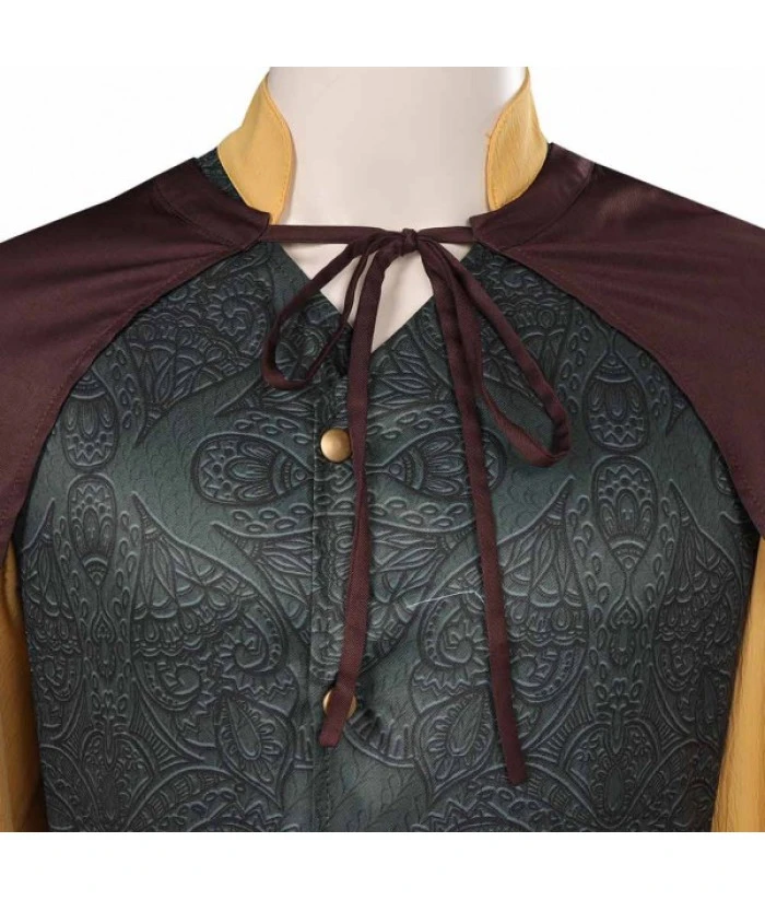 Men Medieval Fantasy Leather Vest Fullset Outfit With Cloak Role Play Halloween Costume - Image 4