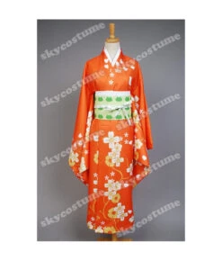 Women Orange Flower Pattern Printed Kimono Japanese Yukata Halloween Costume 17 Women Orange Flower Pattern Printed Kimono Japanese Yukata Halloween Costume -Accessories Shop super danganronpa 2 dangan ronpa hiyoko saionji kimono cosplay costume 7 700x823 1