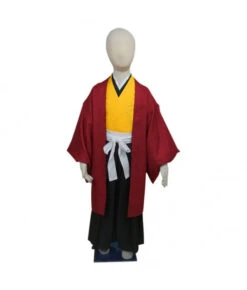 Kids Children Red Japanes Traditional Kimono Halloween Costume