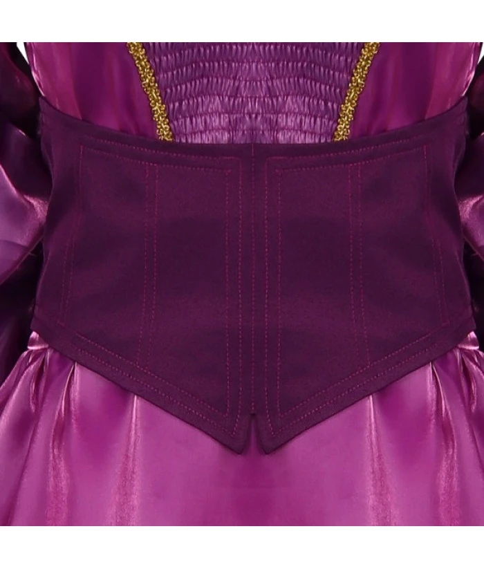 Women Dark Purple Gown Puff Sleeve Renaissance Style Halloween Costume 8 Women Dark Purple Gown Puff Sleeve Renaissance Style Halloween Costume - Image 6