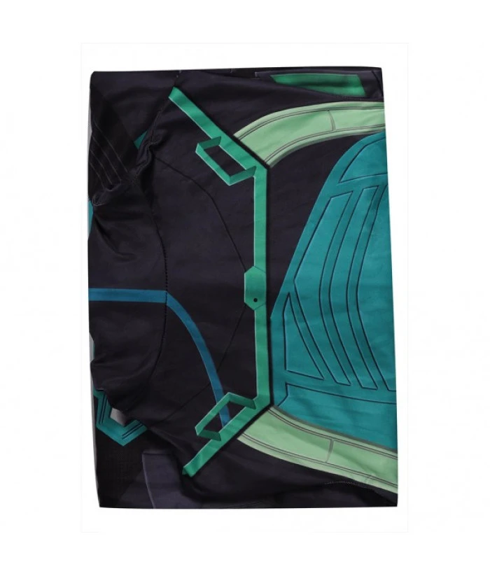 Women Green Futuristic Sci-Fi Style Jumpsuit Halloween Costume 9 Women Green Futuristic Sci-Fi Style Jumpsuit Halloween Costume - Image 7