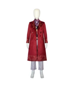 Kids Children Red Coat Outfit Halloween Costume
