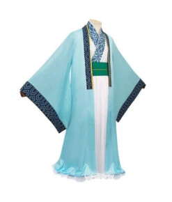 Women Light Blue Hanfu Dress Fullset Halloween Costume -Accessories Shop ya boy kongming outfits halloween cosplay costume4 700x823 1