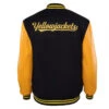 Men Yellow Sleeves Black Baseball Jacket Yellowjacket Printed Sportswear -Accessories Shop yellowjackets season 2 yellowjackets mlb halloween cosplay costume 3 700x823 1